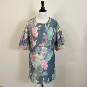 Matthew Williamson Floral “Cactus Garden” Oversized Tunic Dress UK 12